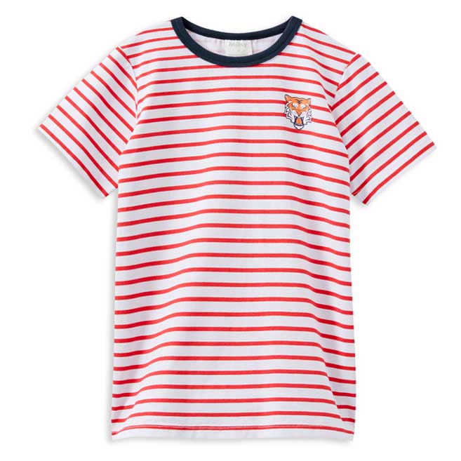 Milky Red Stripe Tiger Tee 00-1Y